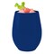 Smarty Had A Party 12 oz Solid Navy Elegant Stemless Plastic Wine Glasses 64 Glasses, 64PK 3712-NV-CASE - alternate 2